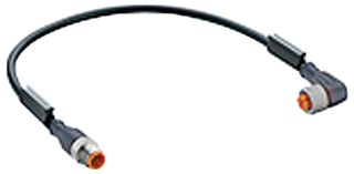 LUMBERG AUTOMATION - RST 4-RKWT/LED P 4-225/5M - 傳感器電纜 M12 4路 公至直角型母 5M-RST盡在買賣IC網